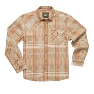 NWT Howler Bros Harker's Flannel Shirt S‎ Connor Plaid Natural Button Up Shirt